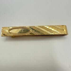 WEH Walter E Hayward vintage 14kt yellow gold filled tie bar clip